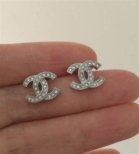 chanel mini crystal earrings|chanel earrings official site.